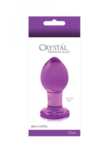 ButtPlug Korek analny - CRYSTAL MEDIUM PURPLE - Korki analne szklane - 2