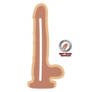 Dildo Dual Density Balls 7 cali z przyssawką – miękka powłoka, twardy rdzeń, 17,8 cm - 2
