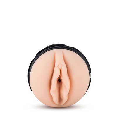 Masturbator The Torch Pussy Vanilla - żebrowany kanał TPE X5, regulacja ssania Perfectflo, długość 24,1 cm - 1