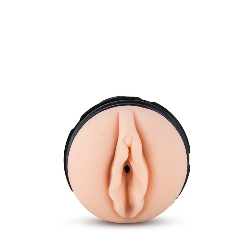Masturbator The Torch Pussy Vanilla - żebrowany kanał TPE X5, regulacja ssania Perfectflo, długość 24,1 cm - 1