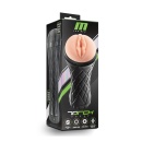 Masturbator The Torch Pussy Vanilla - żebrowany kanał TPE X5, regulacja ssania Perfectflo, długość 24,1 cm - 2