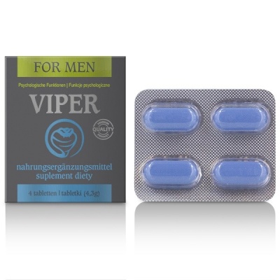 Suplement diety Viper z magnezem i witaminami z grupy B – 4 kapsułki - 1