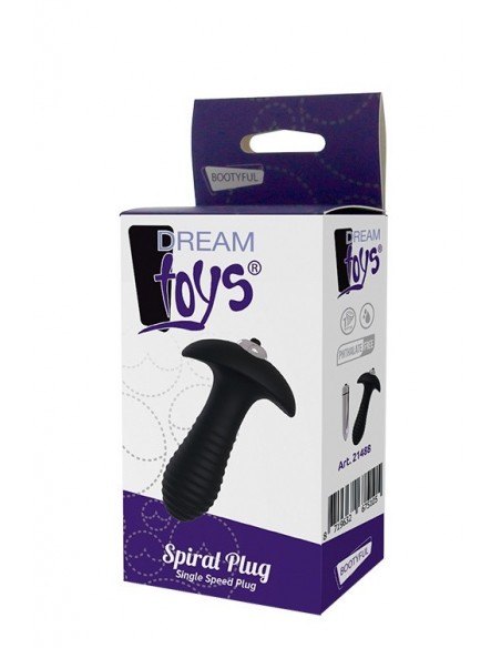 Wibrujący korek analny SPIRAL PLUG SINGLE SPEED PLUG - Kulki i korki analne wibrujące - 2