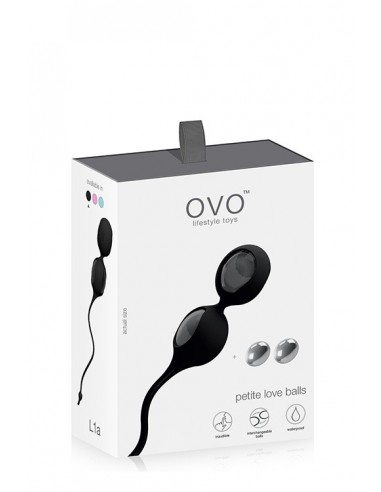 Kulki gejszy OVO L1A LOVE BALL BLACK - Kulki Gejszy Podwójne i Pojedyncze - 3