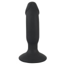 Wibrujący korek analny Black Velvets Rechargeable Plug – zakrzywiony, 7 trybów wibracji, 14 cm, średnica 3,2 cm - 2