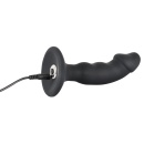 Wibrujący korek analny Black Velvets Rechargeable Plug – zakrzywiony, 7 trybów wibracji, 14 cm, średnica 3,2 cm - 5