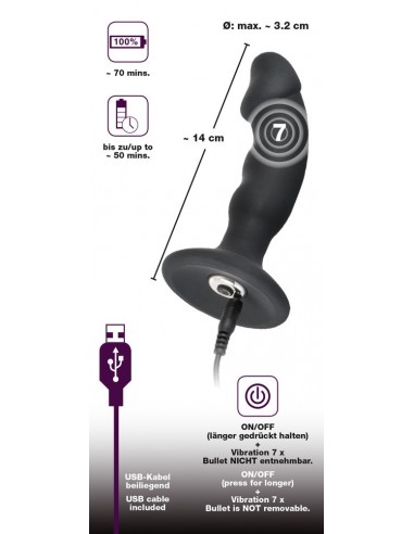 Wibrujący korek analny BV Rechargeable Plug - Kulki i korki analne wibrujące - 6