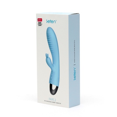 Wibrator Króliczek Faye 2 Turkusowy 19 cm - 1 2