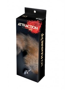 Korek analny z lisim ogonkiem MAI No.50 FOX TAIL METAL PLUG S SILVER - Korki analne z ogonkiem - 1 2