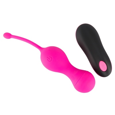 Kule miłosne RC Love Balls z pilotem, 10 trybów wibracji, wodoodporne, długość 16,4 cm - 1