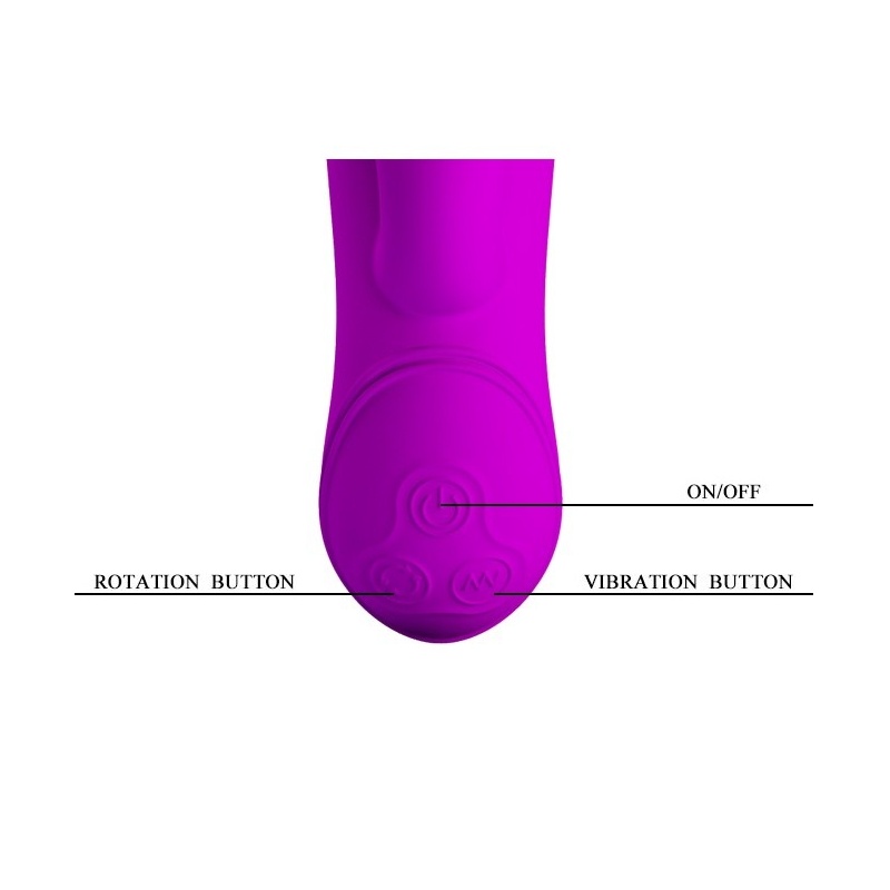 Wibrator Mystic z 30 trybami wibracji i 7 trybami rotacji, 24 cm długości - 6