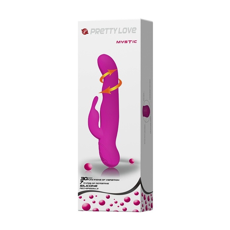 Wibrator Mystic z 30 trybami wibracji i 7 trybami rotacji, 24 cm długości - 8