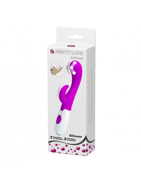 Wibrator Króliczek ARTHUR z Wypustkami 7 Funkcji Wibracji - Wibratory Króliczki - 10