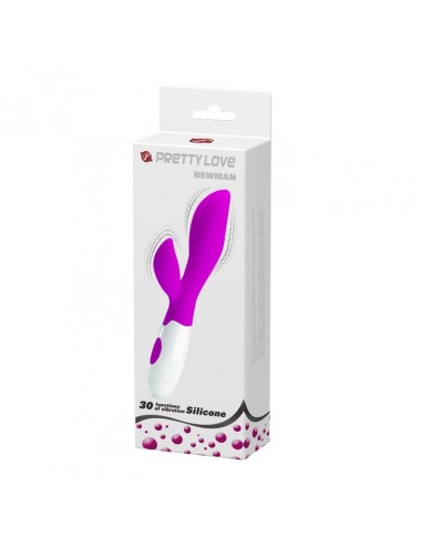 Delikatny Wibrator z Króliczkiem NEWMAN 30 Funkcji - Wibratory Króliczki - 10