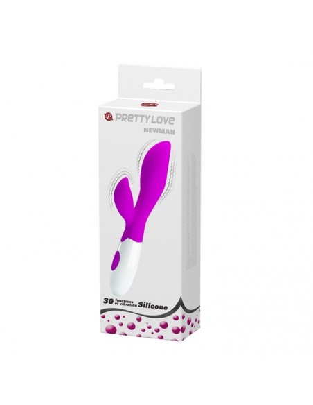 Delikatny Wibrator z Króliczkiem NEWMAN 30 Funkcji - Wibratory Króliczki - 10