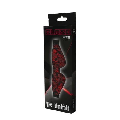 Opaska na oczy BLAZE DELUXE BLINDFOLD - neoprenowa, elastyczna taśma, rozmiar uniwersalny - 1 2
