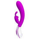 Wibrator króliczek HARLAN z 12 trybami wibracji, 21 cm - 4