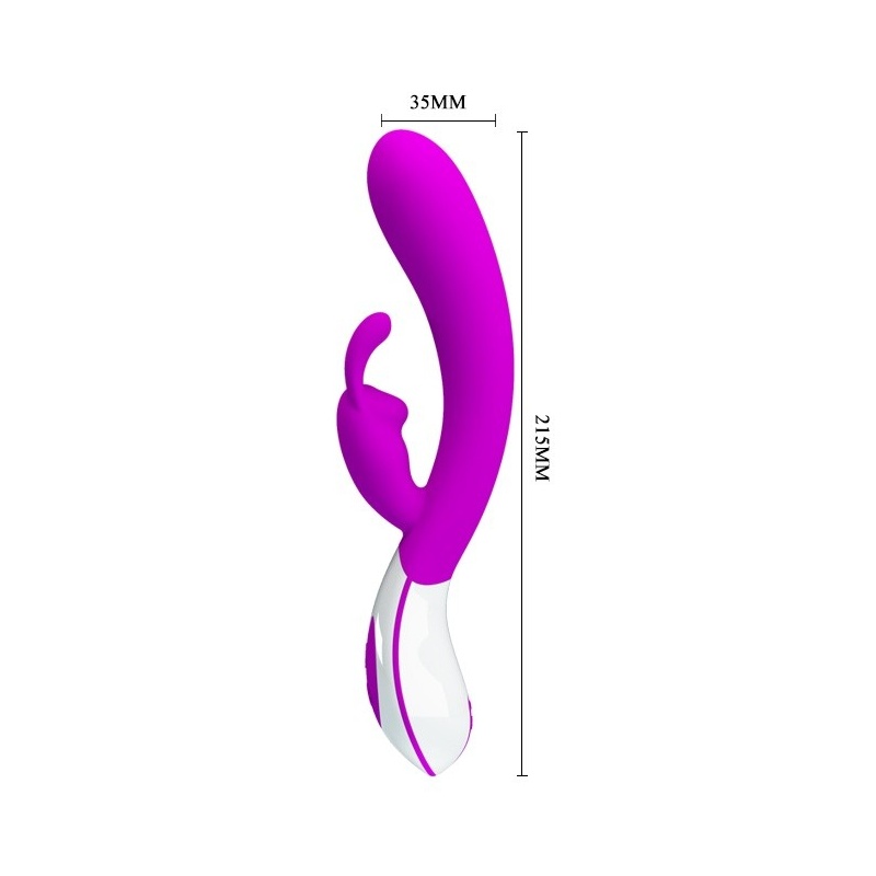 Wibrator króliczek HARLAN z 12 trybami wibracji, 21 cm - 6