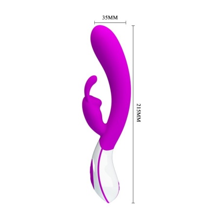 Wibrator króliczek HARLAN z 12 trybami wibracji, 21 cm - 6