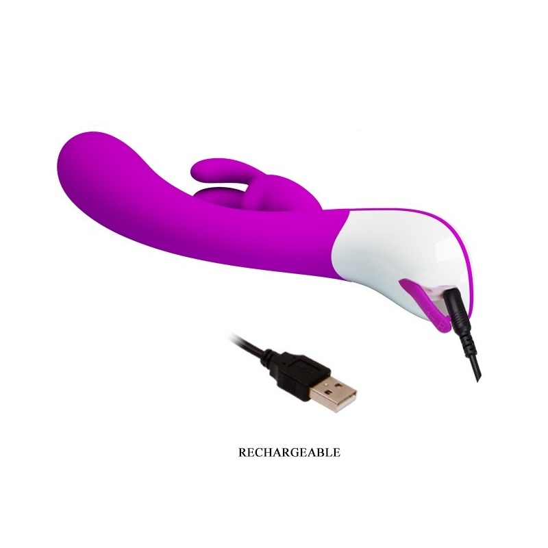 Wibrator króliczek HARLAN z 12 trybami wibracji, 21 cm - 8