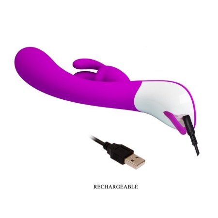 Wibrator króliczek HARLAN z 12 trybami wibracji, 21 cm - 8