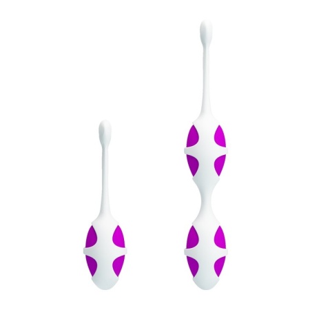 Kulki dopochwowe ALICE do treningu mięśni Kegla, z elastycznym łącznikiem, o średnicy 3,6–3,7 cm - 5