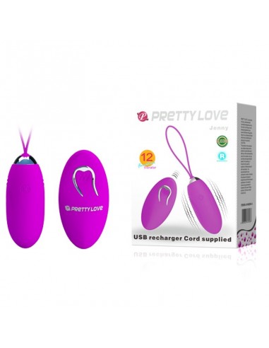 Bezprzewodowe jajeczko wibrujące JENNY, 12 function - Wibratory Jajeczka - 1