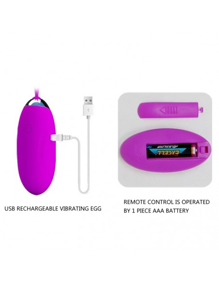 Bezprzewodowe jajeczko wibrujące JENNY, 12 function - Wibratory Jajeczka - 7