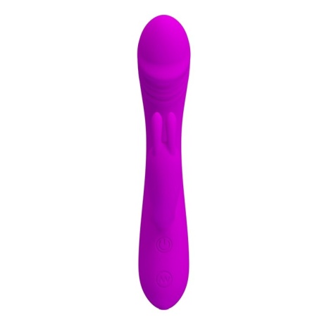 Wibrator Hunter z 30 funkcjami, podwójnym silnikiem i długością 17 cm - 3