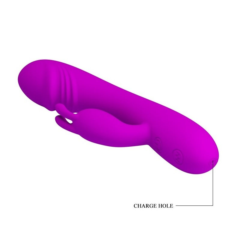 Wibrator Hunter z 30 funkcjami, podwójnym silnikiem i długością 17 cm - 7