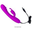 Wibrator Hunter z 30 funkcjami, podwójnym silnikiem i długością 17 cm - 8