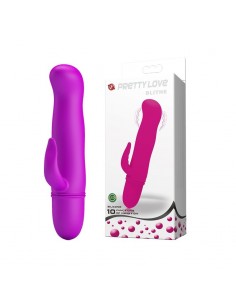 Mini Wibrator Królik z Stymulacją Łechtaczki BLITHE 10 Funkcji - Wibratory Króliczki - 1 2