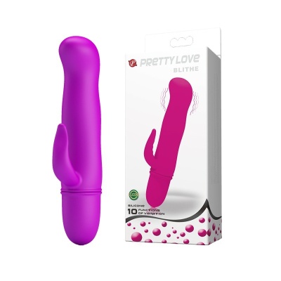 Wibrator Blithe z podwójną stymulacją punktu G i łechtaczki, 10 trybów, 11 cm - 1 2