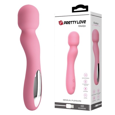 Masażer erotyczny Gladys Pink z 30 trybami wibracji, 23,8 cm - 1 2