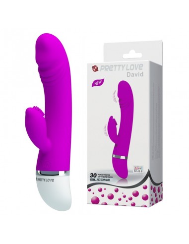 Wibrator ze Stymulacją Łechtaczki DAVID 30 Funkcji - Wibratory Króliczki - 2