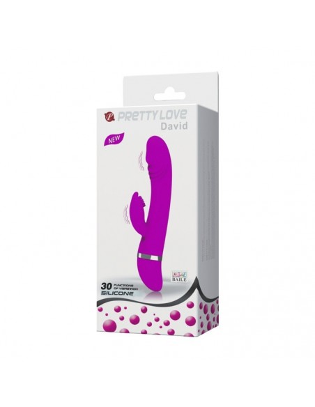 Wibrator ze Stymulacją Łechtaczki DAVID 30 Funkcji - Wibratory Króliczki - 9