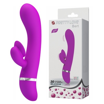 Wibrator BERT z zakrzywioną główką i 30 trybami (18,8 cm) - 1 2