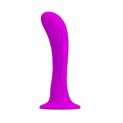 Korek analny Baile – zakrzywiony, z przyssawką, 13,5 cm - 1