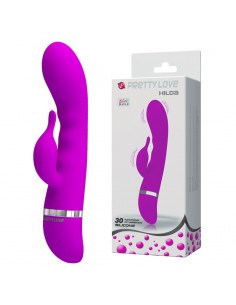 Masażer z Króliczkiem HILDA 30 Funkcji Wibracji - Wibratory Króliczki - 1 2
