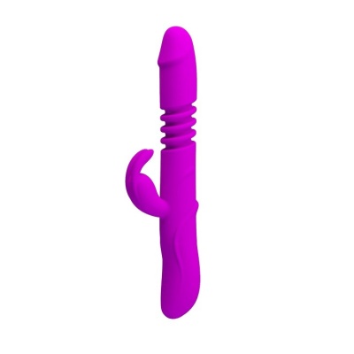 Wibrator Ward z rotacją i stymulatorem łechtaczki, 27 cm - 1