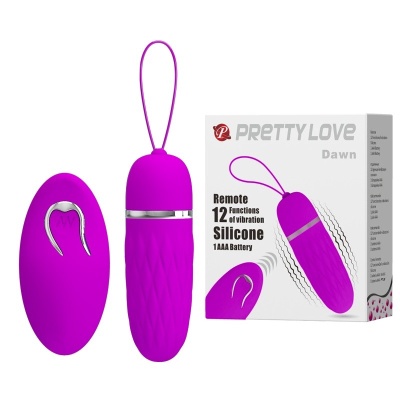 Wibrujące jajko Pretty Love DAWN bezprzewodowe z pilotem – 8,5 cm, 12 trybów - 1