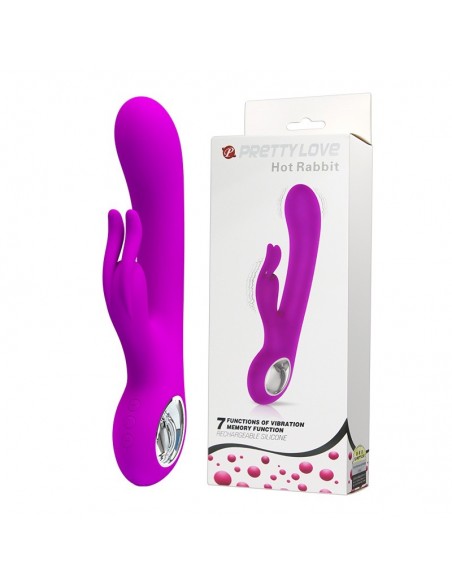 Wibrator królik HOT RABBIT 7 Funkcji Wibracji - Wibratory Króliczki - 2