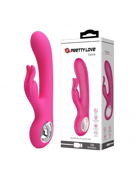 Wibrator królik CARINA, PINK, USB, 7 function - Wibratory Króliczki - 2