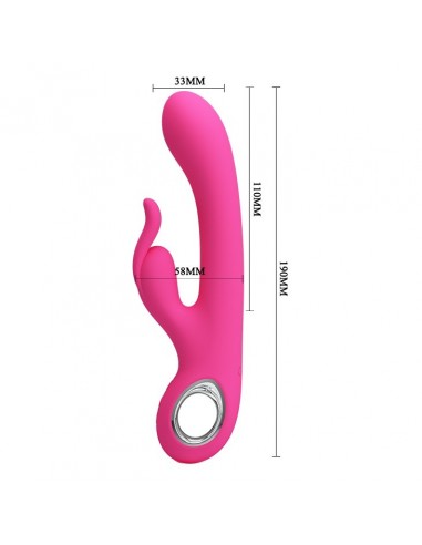 Wibrator królik CARINA, PINK, USB, 7 function - Wibratory Króliczki - 6