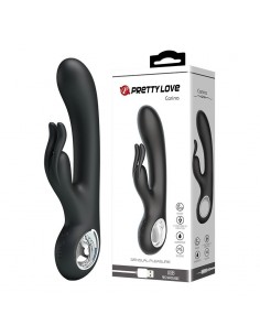 Wibrator króliczek CARINA, BLACK, USB, 7 function - Wibratory Króliczki - 1 2