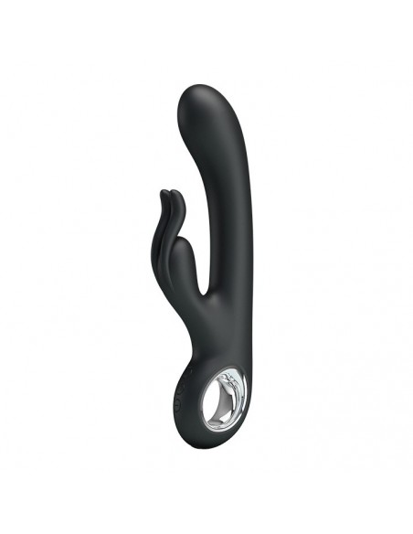 Wibrator króliczek CARINA, BLACK, USB, 7 function - Wibratory Króliczki - 1