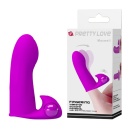 Wibrator palcowy Maxwell Purple z wibracją, 8,2 cm - 1