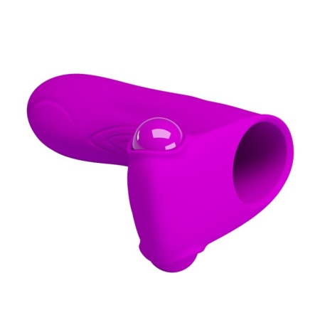 Wibrator palcowy Maxwell Purple z wibracją, 8,2 cm - 4