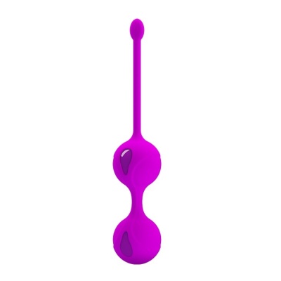 Kulki gejszy Pretty Love Kegel Tighten Up II z silikonowym rękawem, 17,5 cm - 1