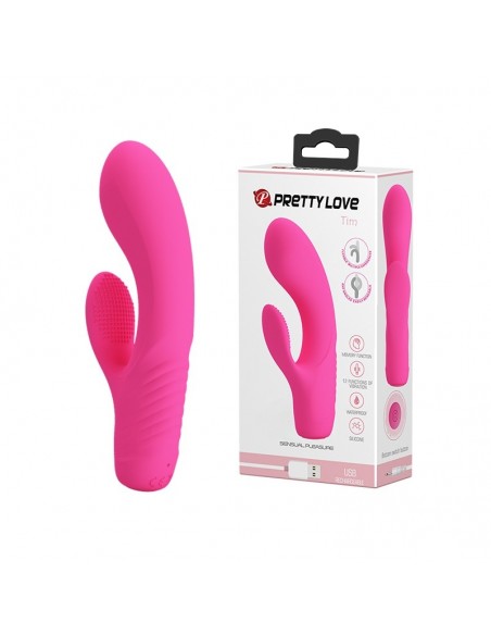 Wibrator z masażerem łechtaczki IM 12 Funkcji - Wibratory Króliczki - 2